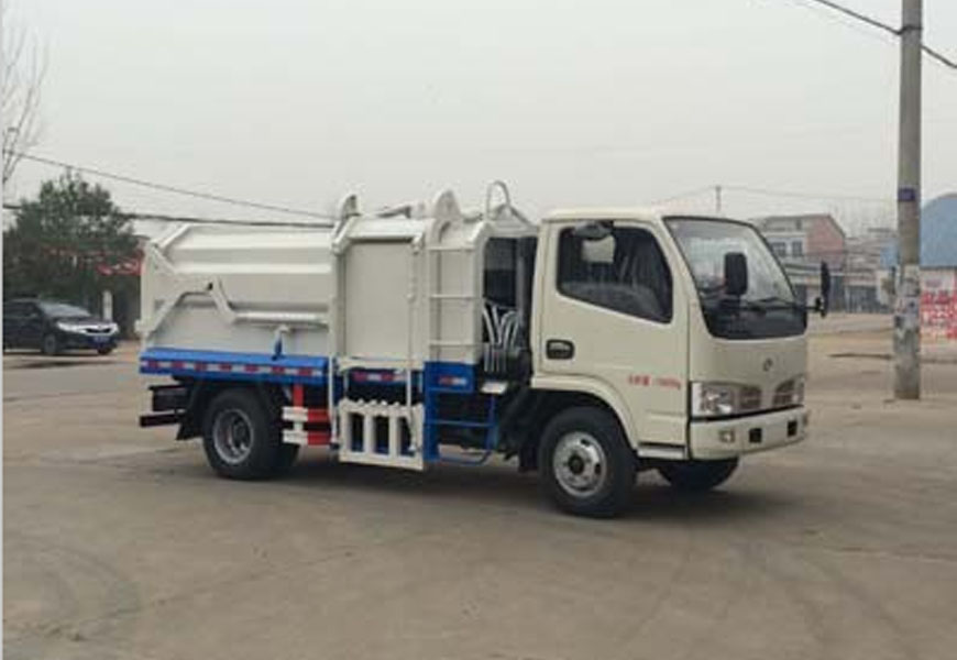 國五東風(fēng)5方壓縮對接式垃圾車